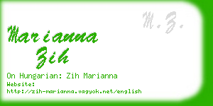 marianna zih business card